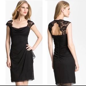 Scarlett Black Lace Cap Dress, Size 4
